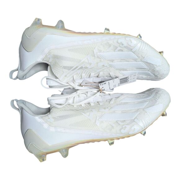 Adidas Adizero 12.0 Triple White Men’s Football Cleats IG7223  Men’s Size 16 New